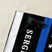 K9オフィサー – 警察犬 – Thin Blue Line ビーチタオル (インサイチュ)