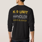 K9オフィサーTシャツ スウェットシャツ (裏面)