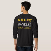 K9オフィサーTシャツ スウェットシャツ (裏面フル)