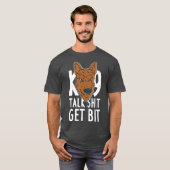 K9ゲルマン羊飼い警察犬警官の平和主義者 Tシャツ (正面フル)