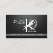 K9トレーニング – ドッグトレーナー – イヌ行動主義者 名刺 (正面)