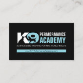 K9トレーニング – ドッグトレーナー – イヌ行動主義者 名刺 (正面)