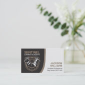 K9トレーニング – ドッグトレーナー – イヌ行動主義者 名刺 (スタンド正面)