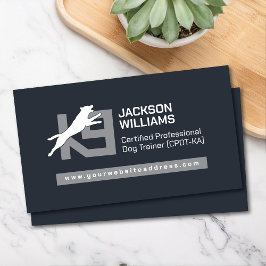 K9トレーニング – ドッグトレーナー – イヌ行動主義者 名刺