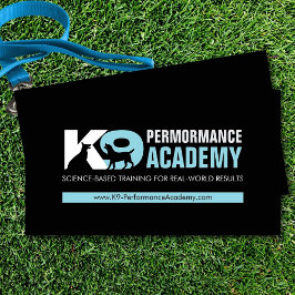 K9トレーニング – ドッグトレーナー – イヌ行動主義者 名刺