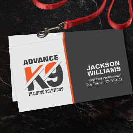 K9トレーニング – ドッグトレーナー – イヌ行動主義者 名刺