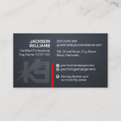 K9トレーニング – ドッグトレーナー – イヌ行動主義者 名刺 (裏面)