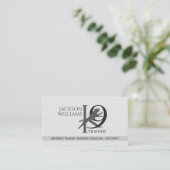 K9トレーニング – ドッグトレーナー – イヌ行動主義者 名刺 (スタンド正面)