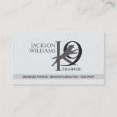 K9トレーニング – ドッグトレーナー – イヌ行動主義者 名刺 (正面)