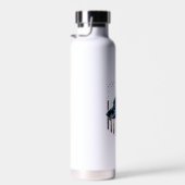 K9ドイツ羊飼い警察犬シンブルーライン国旗 ウォーターボトル (右面)