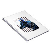 K9ドイツ羊飼い警察犬シンブルーライン国旗 ノートブック (右側)