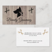 K9ハサミ | 犬のトリマー 名刺 (正面/裏面)