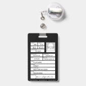 K9ハンドラ バッジ (裏面（伸縮クリップ）)