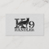 K9ハンドラ – K9オフィサー – K9ユニット 名刺 (正面)
