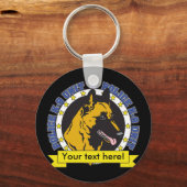 K9ベルギーマリノワ キーホルダー (正面)