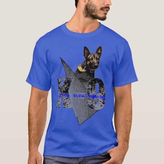 K9ベルギー・マリノイス・ドッグ・素晴らし警察保安官 Tシャツ (正面)