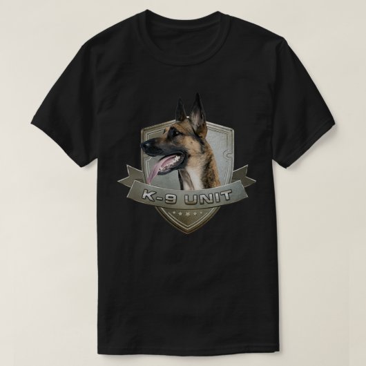 K9ユニットマリノワベルギーシェパードメシェラー Tシャツ (デザイン正面)