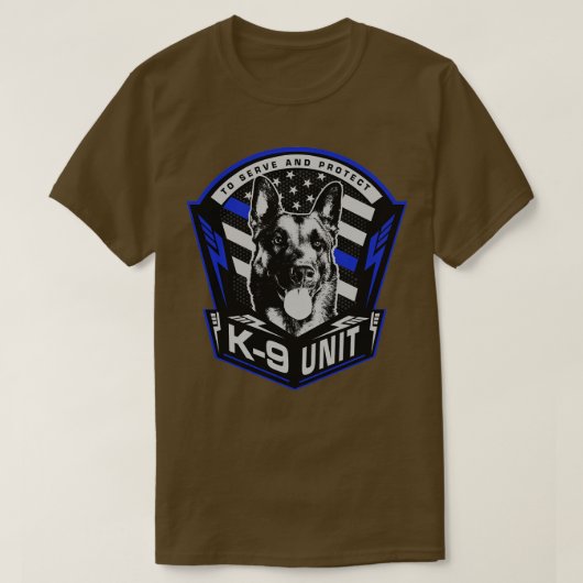 K9ユニットマリノワベルギーシェパードメシェラー Tシャツ (デザイン正面)