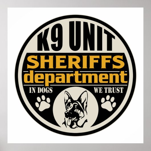 K9ユニット保安官の部署 ポスター (正面)