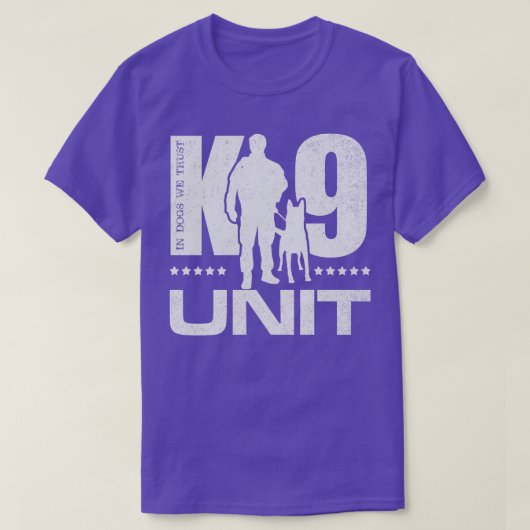 K9ユニット警察犬ユニットMalinois (5) Tシャツ (デザイン正面)