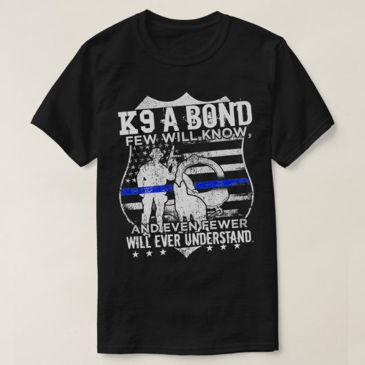 K9ユニット警察犬法執行部3 Tシャツ (デザイン正面)