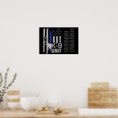 K9ユニット – マリノイスカレンダー2018 ポスター (キッチン)