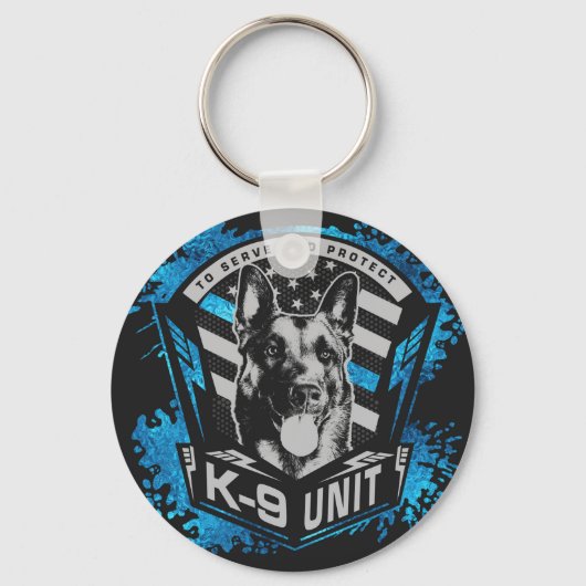 K9ユニット – マリノワ – ベルギーシェパード キーホルダー (正面)