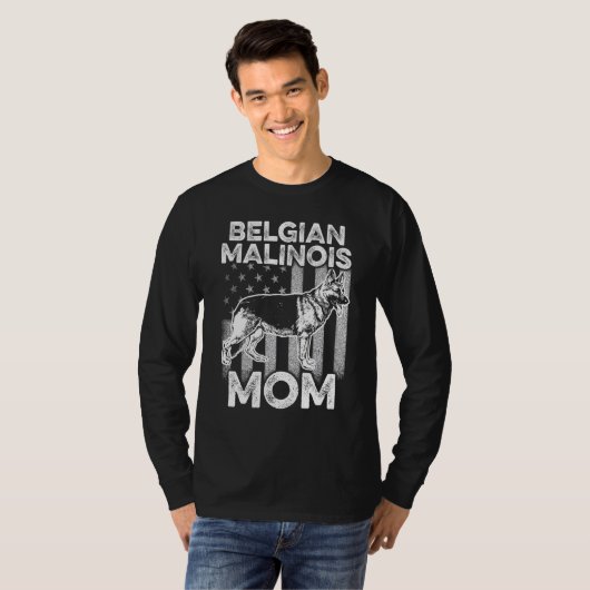 K9ユニットBelgian Malinois Pd警察トレーナー Tシャツ (正面フル)