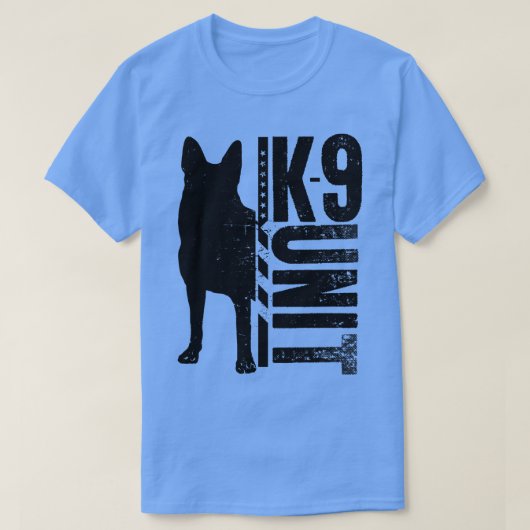 K9単位ドイツの羊飼い(1) Tシャツ (デザイン正面)