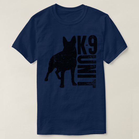 K9単位ドイツの羊飼い(2) Tシャツ (デザイン正面)