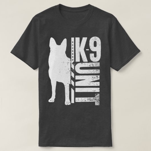 K9単位ドイツの羊飼い(3) Tシャツ (デザイン正面)