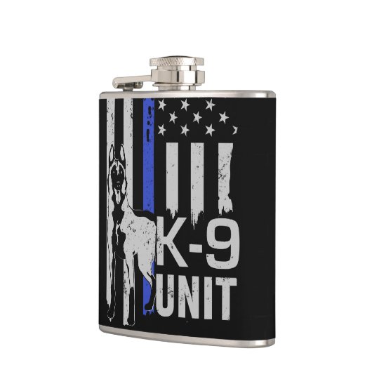 K9単位-ベルギー人Malinois フラスク (左)