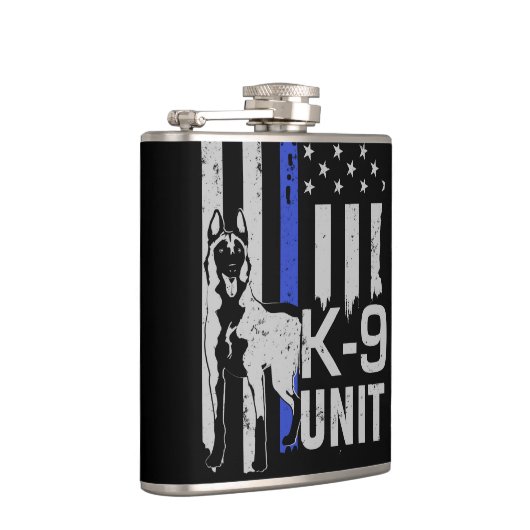 K9単位-ベルギー人Malinois フラスク (右)