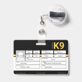 K9役員 バッジ (裏面（伸縮クリップ）)