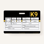 K9役員 バッジ (裏面)