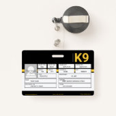 K9役員 バッジ (裏面リトラクタブル付き)