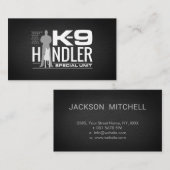 K9扱う人- K9役人K9の単位 名刺 (正面/裏面)