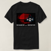 K9検索とレスキュー11 Tシャツ (デザイン正面)