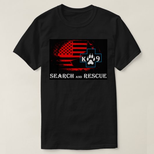 K9検索とレスキュー11 Tシャツ (デザイン正面)