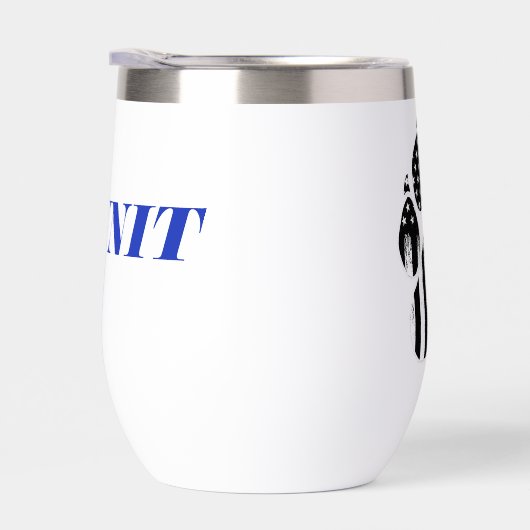 K9細い青い線の前部印刷 (右面)