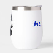 K9細い青い線の前部印刷 (左面)