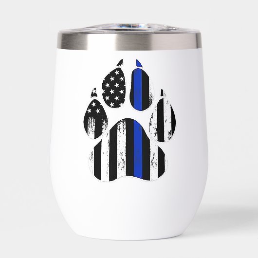 K9細い青い線の前部印刷 (正面)