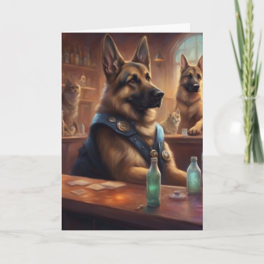 K9警察が最高のお客様 誕生日おめでとうございます カード (正面)