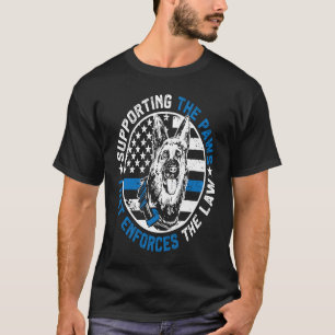 K9警察の犬が手を支えるK9警察のオフィス Tシャツ