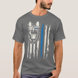 K9警察官の犬の衣装ドイツのシーパー Tシャツ