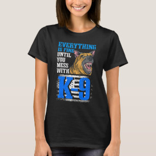 K9警察官・警察犬 Tシャツ