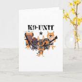 K9警察犬ユニット カード (黄色い花)