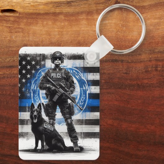 K9警察部隊 キーホルダー (裏面)