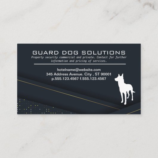 K9 | 動物訓練 | 波抽象芸術の背景BU 名刺 (裏面)