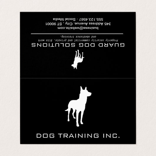 K9 | 犬訓練 名刺 (外部フラット)